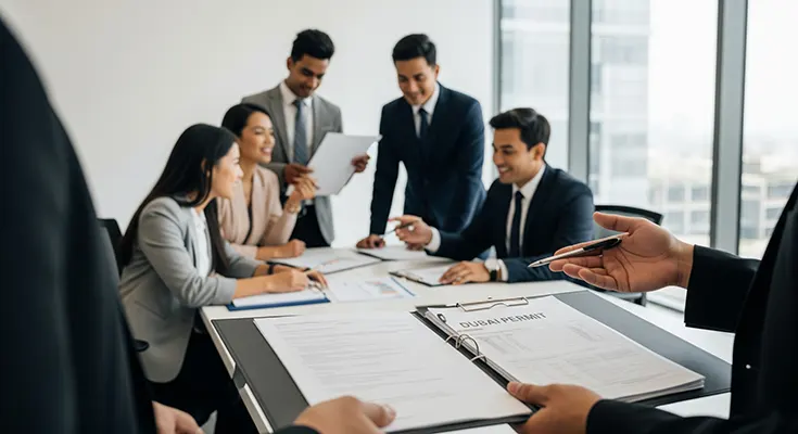 What permits business setup in Dubai requires?